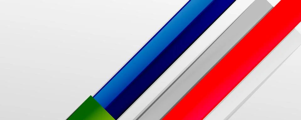 Multicolored lines background. Design template for business or technology Stock Illustration