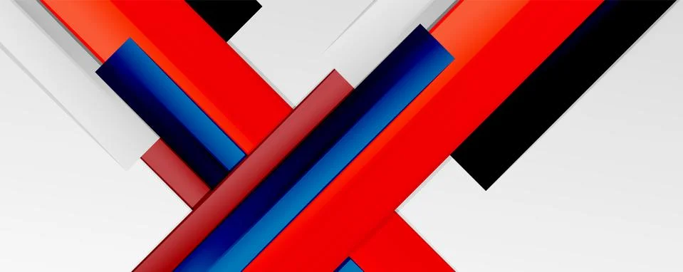 Multicolored lines background. Design template for business or technology Stock Illustration