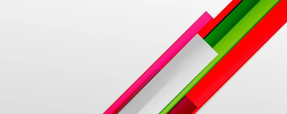Multicolored lines background. Design template for business or technology Stock Illustration