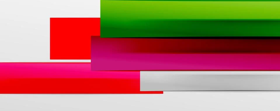 Multicolored lines background. Design template for business or technology Stock Illustration