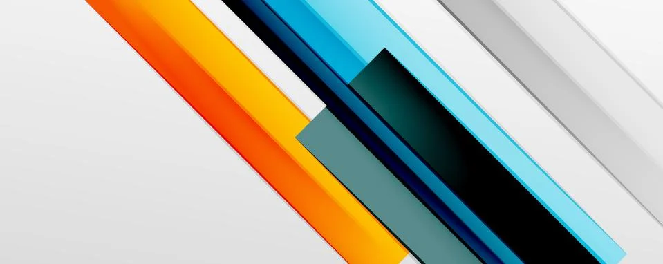 Multicolored lines background. Design template for business or technology 스톡 일러스트