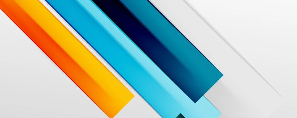 Multicolored lines background. Design template for business or technology Stock Illustration