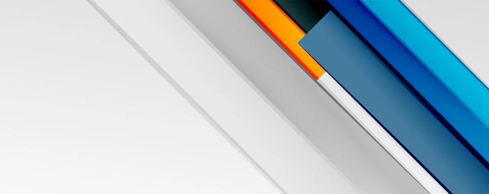 Multicolored lines background. Design template for business or technology Illustrazione stock