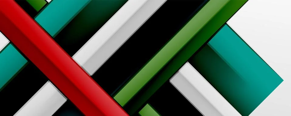 Multicolored lines background. Design template for business or technology Stock Illustration