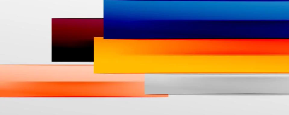 Multicolored lines background. Design template for business or technology Stock Illustration