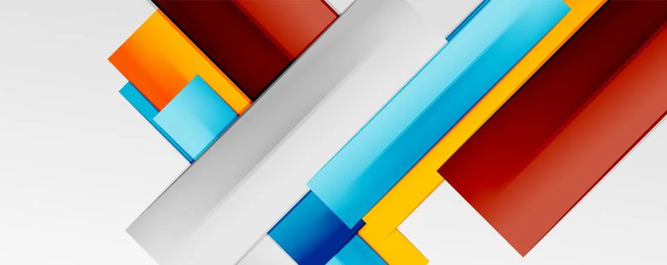 Multicolored lines background. Design template for business or technology Stock Illustration