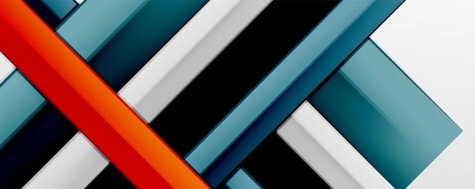 Multicolored lines background. Design template for business or technology 스톡 일러스트