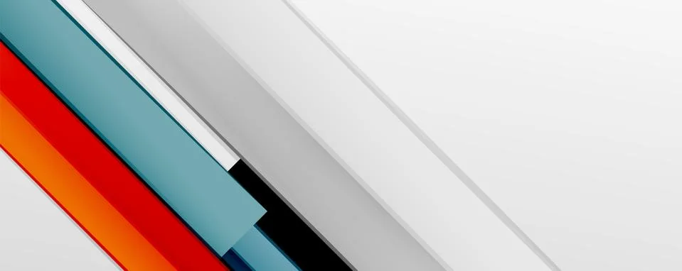 Multicolored lines background. Design template for business or technology Stock Illustration
