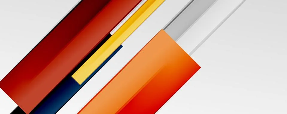 Multicolored lines background. Design template for business or technology Stock Illustration