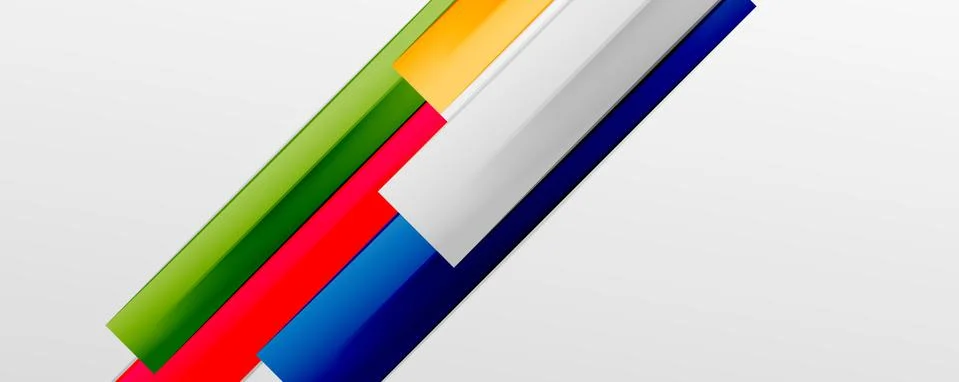 Multicolored lines background. Design template for business or technology Stock Illustration