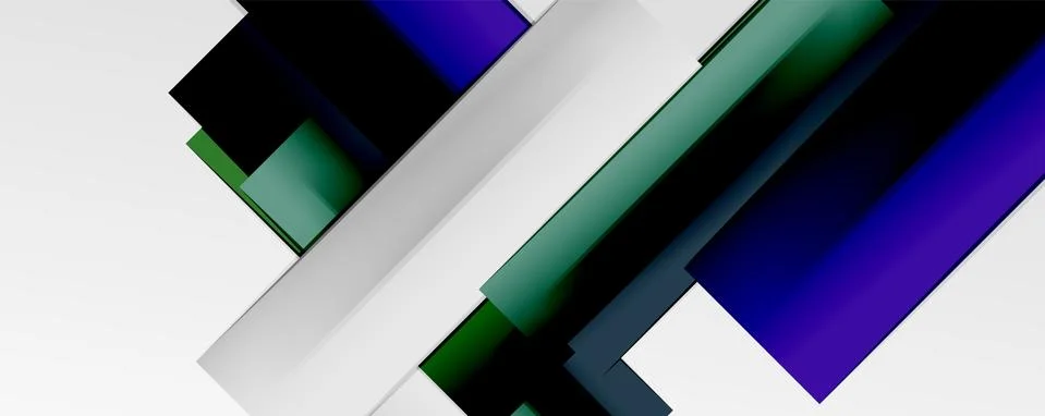 Multicolored lines background. Design template for business or technology Illustrazione stock