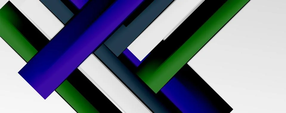 Multicolored lines background. Design template for business or technology Stock Illustration