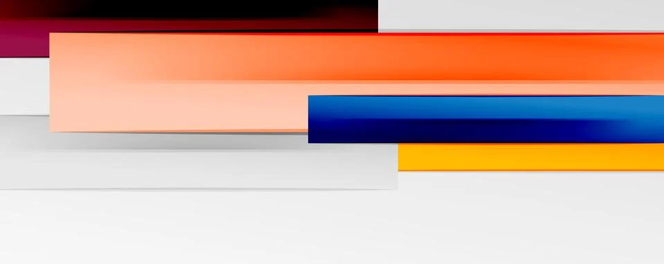 Multicolored lines background. Design template for business or technology Stock Illustration