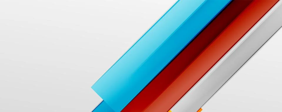 Multicolored lines background. Design template for business or technology Stock Illustration