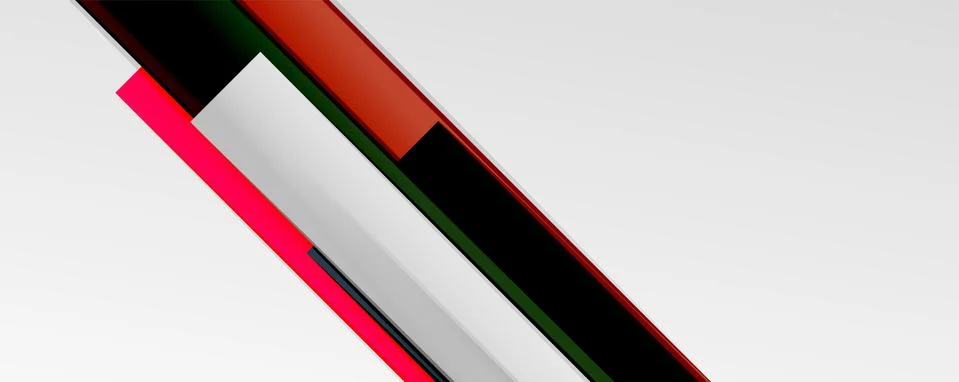 Multicolored lines background. Design template for business or technology Stock Illustration