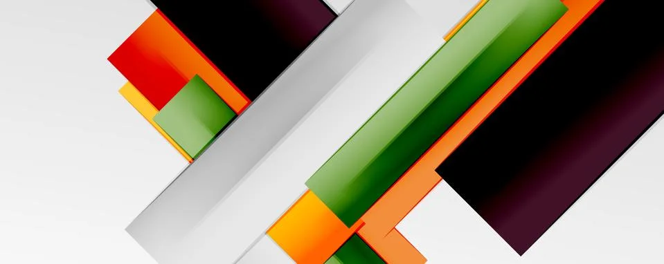 Multicolored lines background. Design template for business or technology Stock Illustration