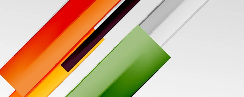 Multicolored lines background. Design template for business or technology Stock Illustration
