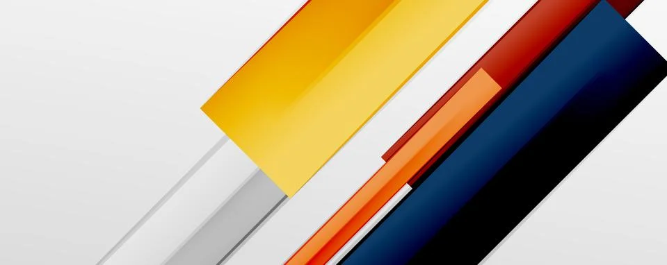 Multicolored lines background. Design template for business or technology Stock Illustration