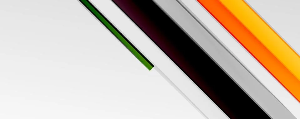 Multicolored lines background. Design template for business or technology Illustrazione stock