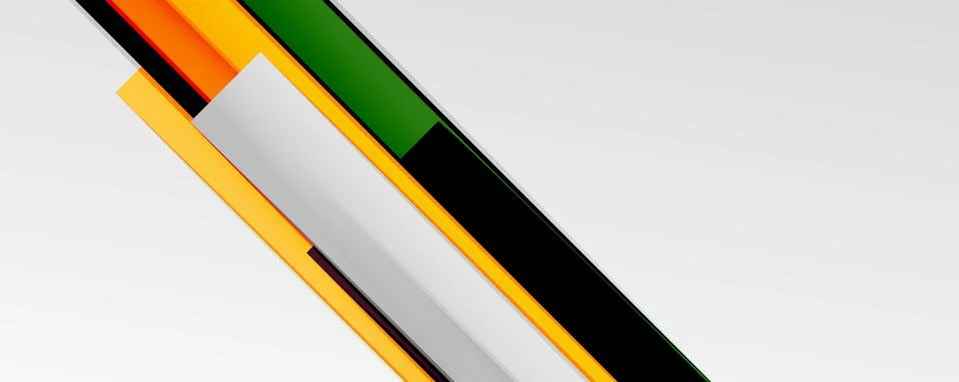 Multicolored lines background. Design template for business or technology Stock Illustration