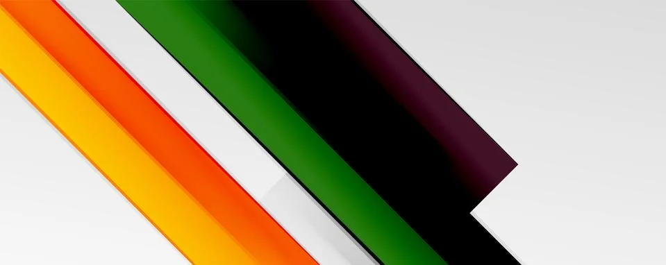 Multicolored lines background. Design template for business or technology Stock Illustration