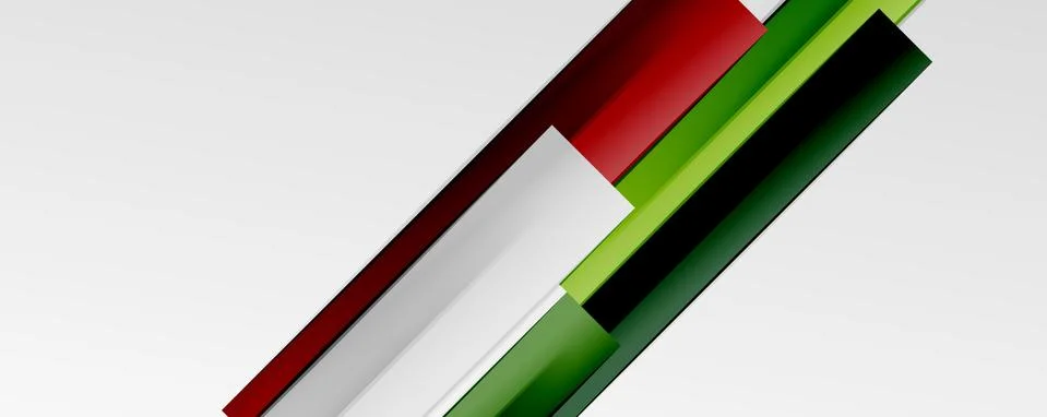 Multicolored lines background. Design template for business or technology Illustrazione stock