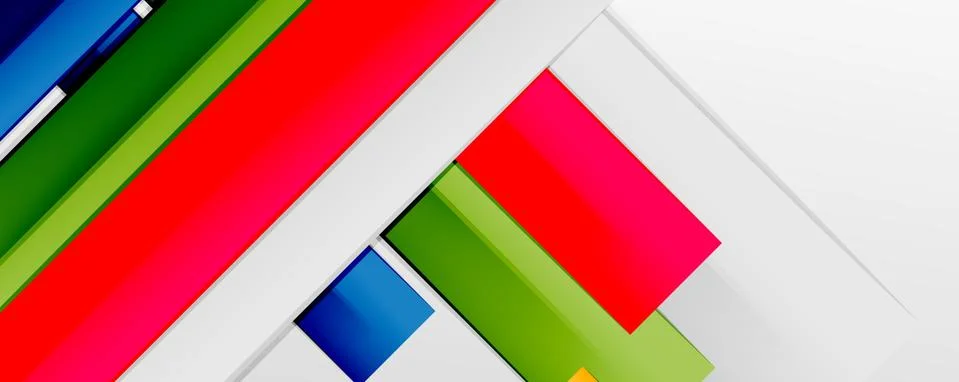 Multicolored lines background. Design template for business or technology 스톡 일러스트