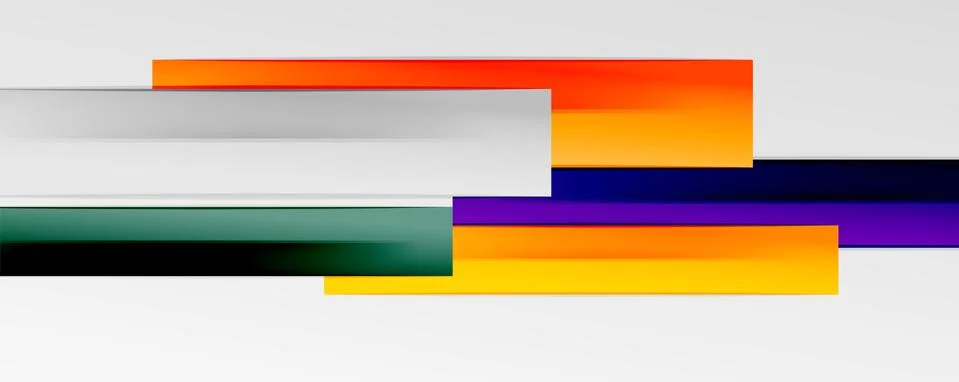 Multicolored lines background. Design template for business or technology Stock Illustration