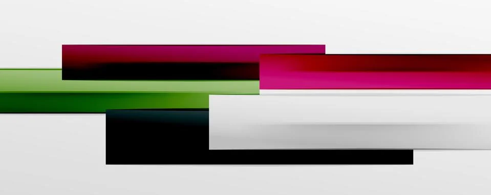 Multicolored lines background. Design template for business or technology Illustrazione stock