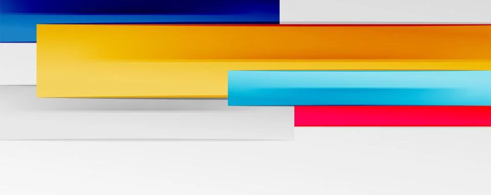 Multicolored lines background. Design template for business or technology Stock Illustration
