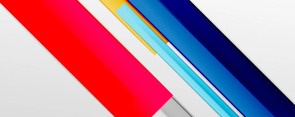 Multicolored lines background. Design template for business or technology Stock Illustration