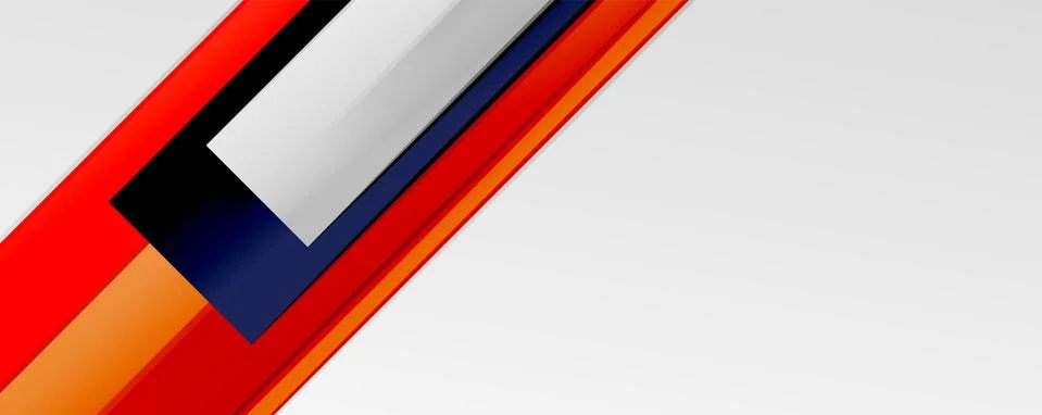 Multicolored lines background. Design template for business or technology Stock Illustration