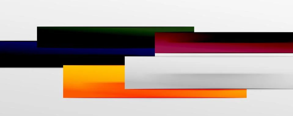 Multicolored lines background. Design template for business or technology Stock Illustration