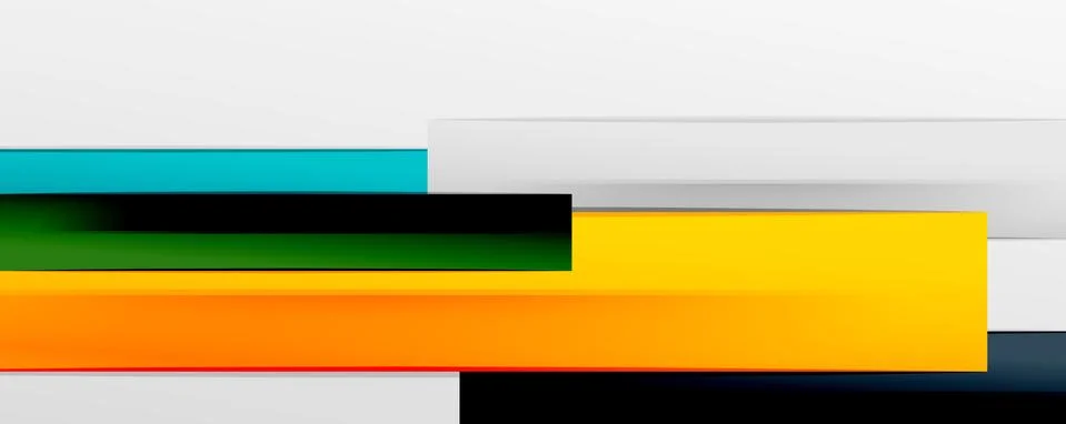 Multicolored lines background. Design template for business or technology Stock Illustration