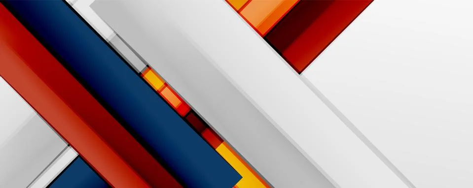 Multicolored lines background. Design template for business or technology Stock Illustration
