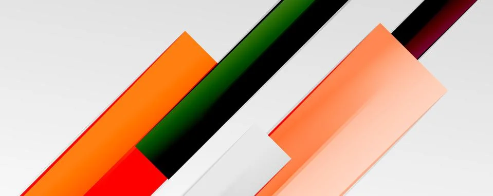 Multicolored lines background. Design template for business or technology Stock Illustration