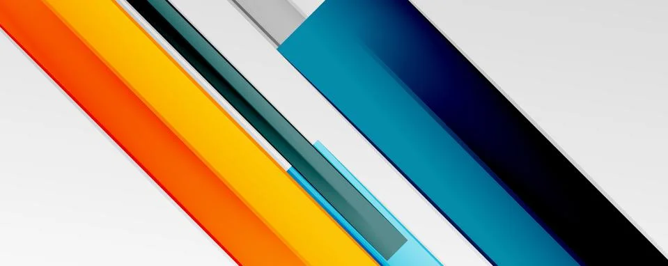 Multicolored lines background. Design template for business or technology 스톡 일러스트