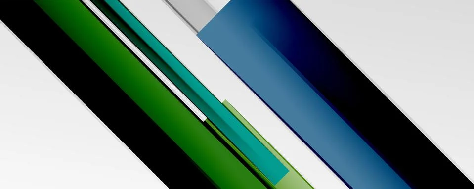 Multicolored lines background. Design template for business or technology Illustrazione stock