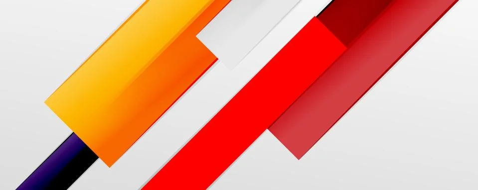 Multicolored lines background. Design template for business or technology Stock Illustration
