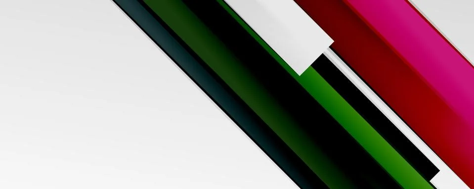 Multicolored lines background. Design template for business or technology Stock Illustration