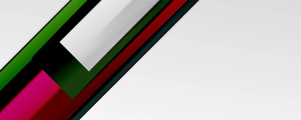 Multicolored lines background. Design template for business or technology Stock Illustration