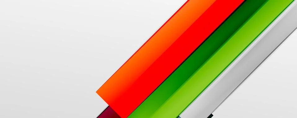 Multicolored lines background. Design template for business or technology Stock Illustration