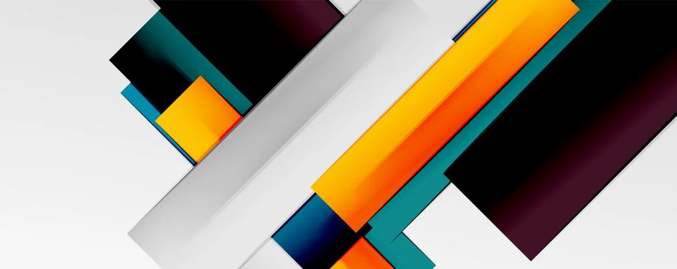 Multicolored lines background. Design template for business or technology 스톡 일러스트