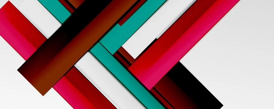 Multicolored lines background. Design template for business or technology 스톡 일러스트