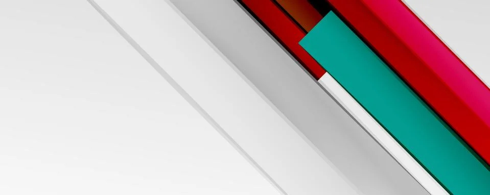 Multicolored lines background. Design template for business or technology Stock Illustration