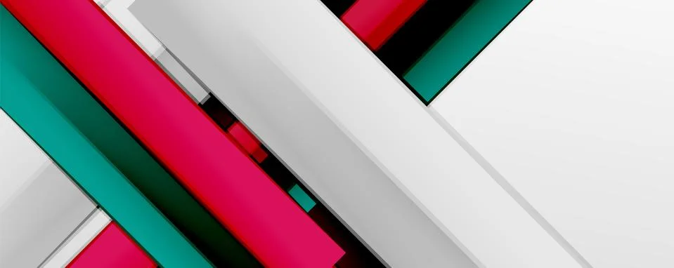 Multicolored lines background. Design template for business or technology 스톡 일러스트