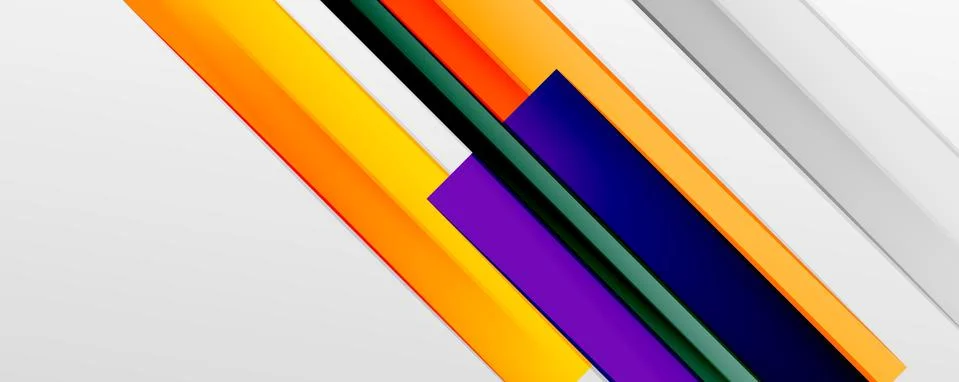 Multicolored lines background. Design template for business or technology 스톡 일러스트