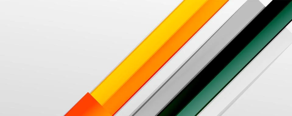 Multicolored lines background. Design template for business or technology Stock Illustration