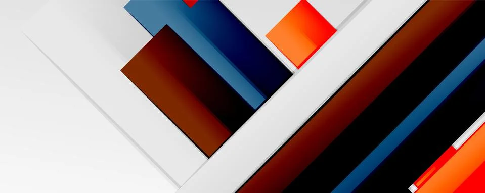 Multicolored lines background. Design template for business or technology 스톡 일러스트