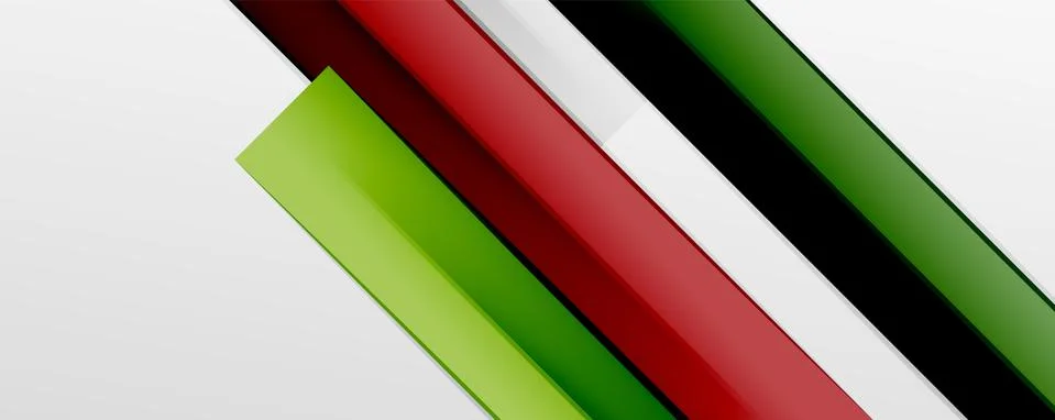 Multicolored lines background. Design template for business or technology Illustrazione stock